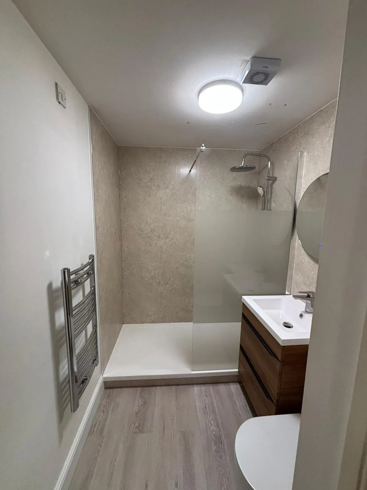Completed bathroom installation in North Shields